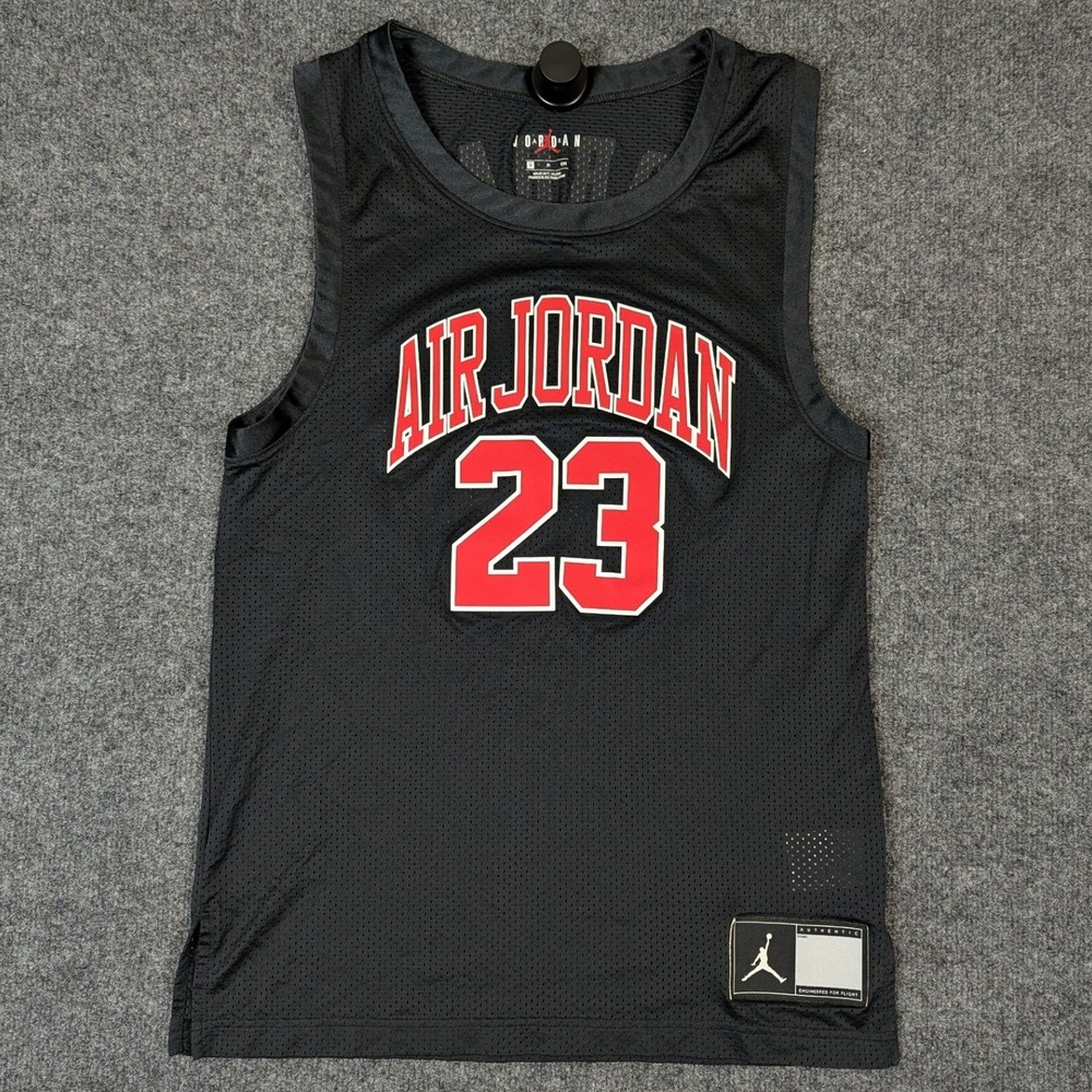 Jordan Air Jordan 23 Mesh Basketball Jersey Black Red Blue AJ1140-010 Mens S